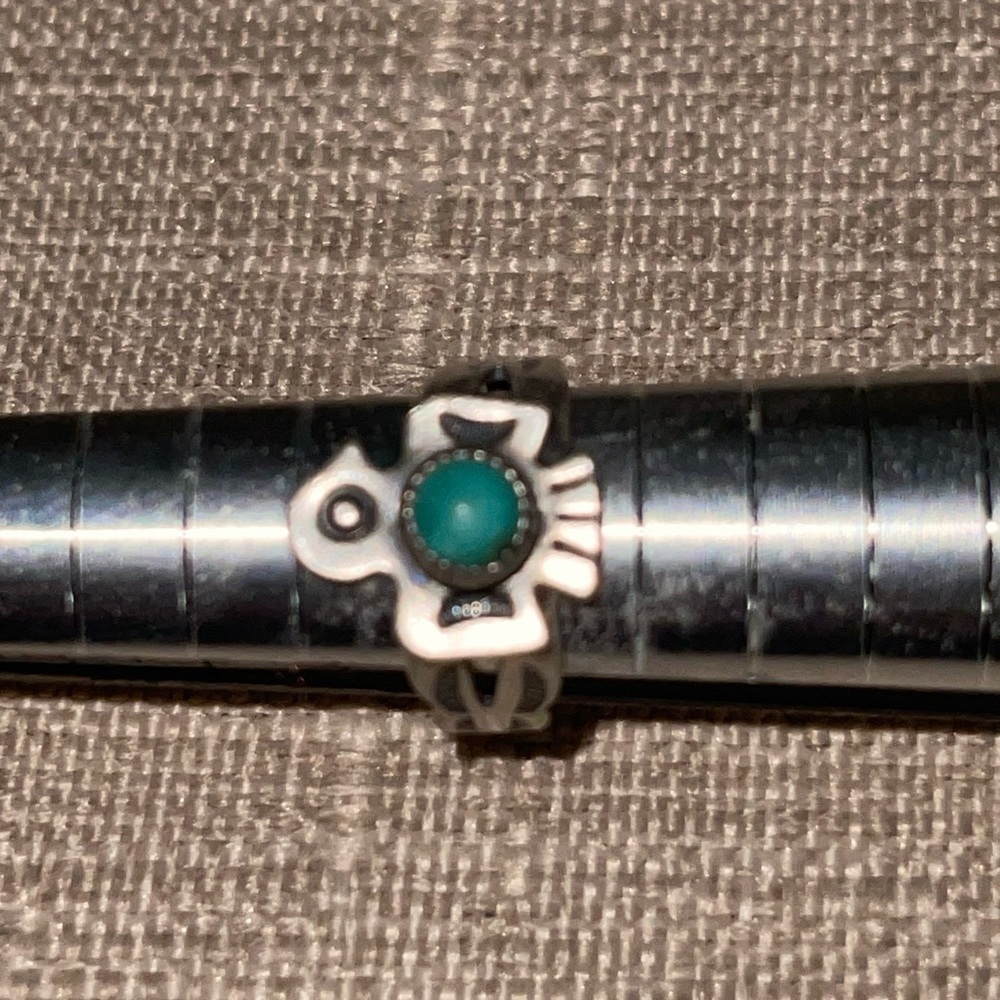 Vintage Sterling Silver Bell Trading Post Ring - Picture 9 of 11